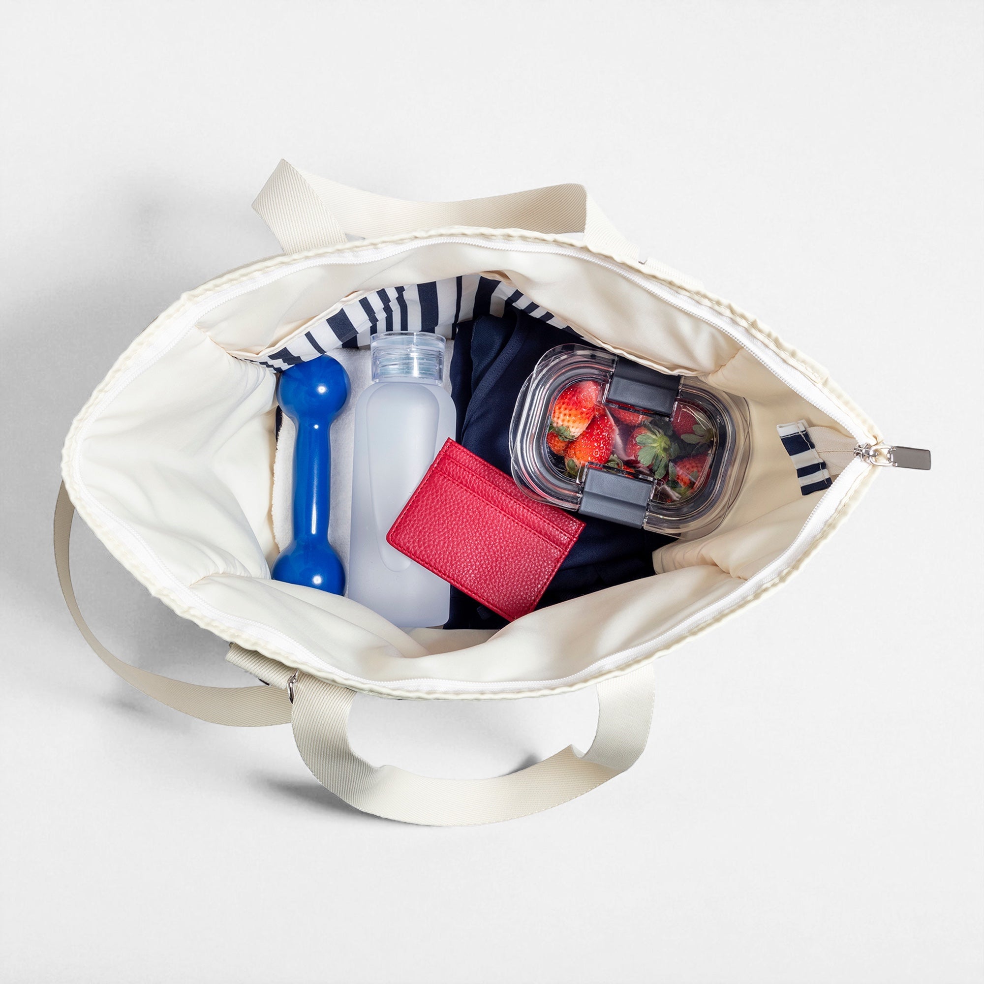 Go - to Tote Bag Navy Stripe 20L - DACOSTA