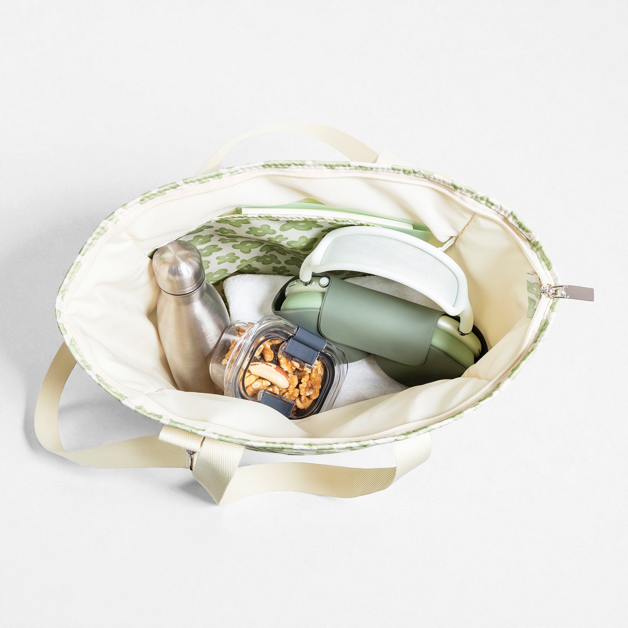 Go - to Tote Bag Sage Floral 20L - DACOSTA